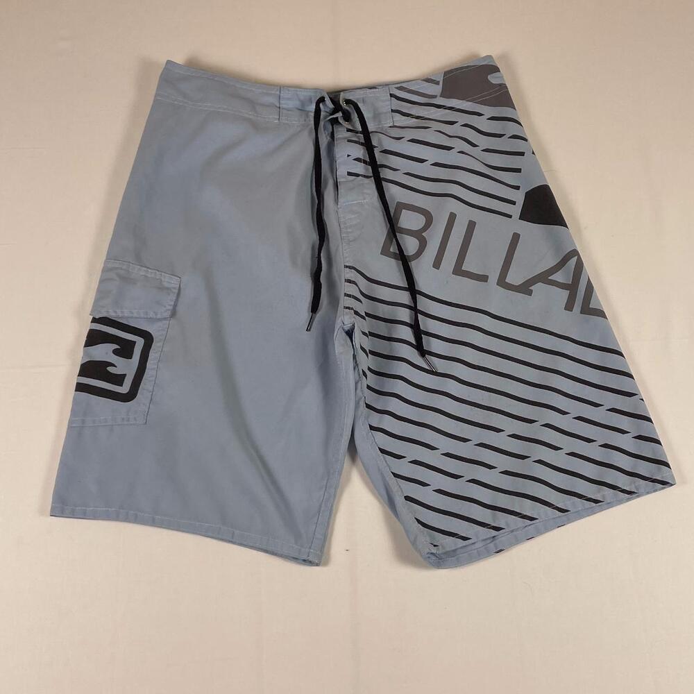 Billabong Boardshorts Light Blue Y2K Surf Skate 34